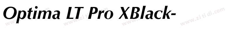 Optima LT Pro XBlack字体转换